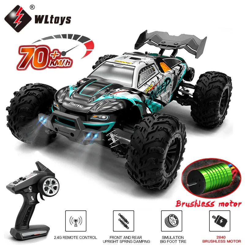 1:16 4WD RC Car 70KM/H High-Speed Drift Remote Control Truck