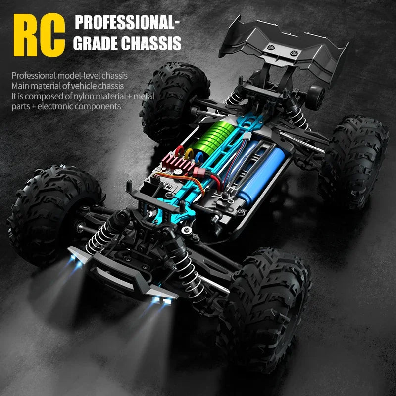 1:16 4WD RC Car 70KM/H High-Speed Drift Remote Control Truck