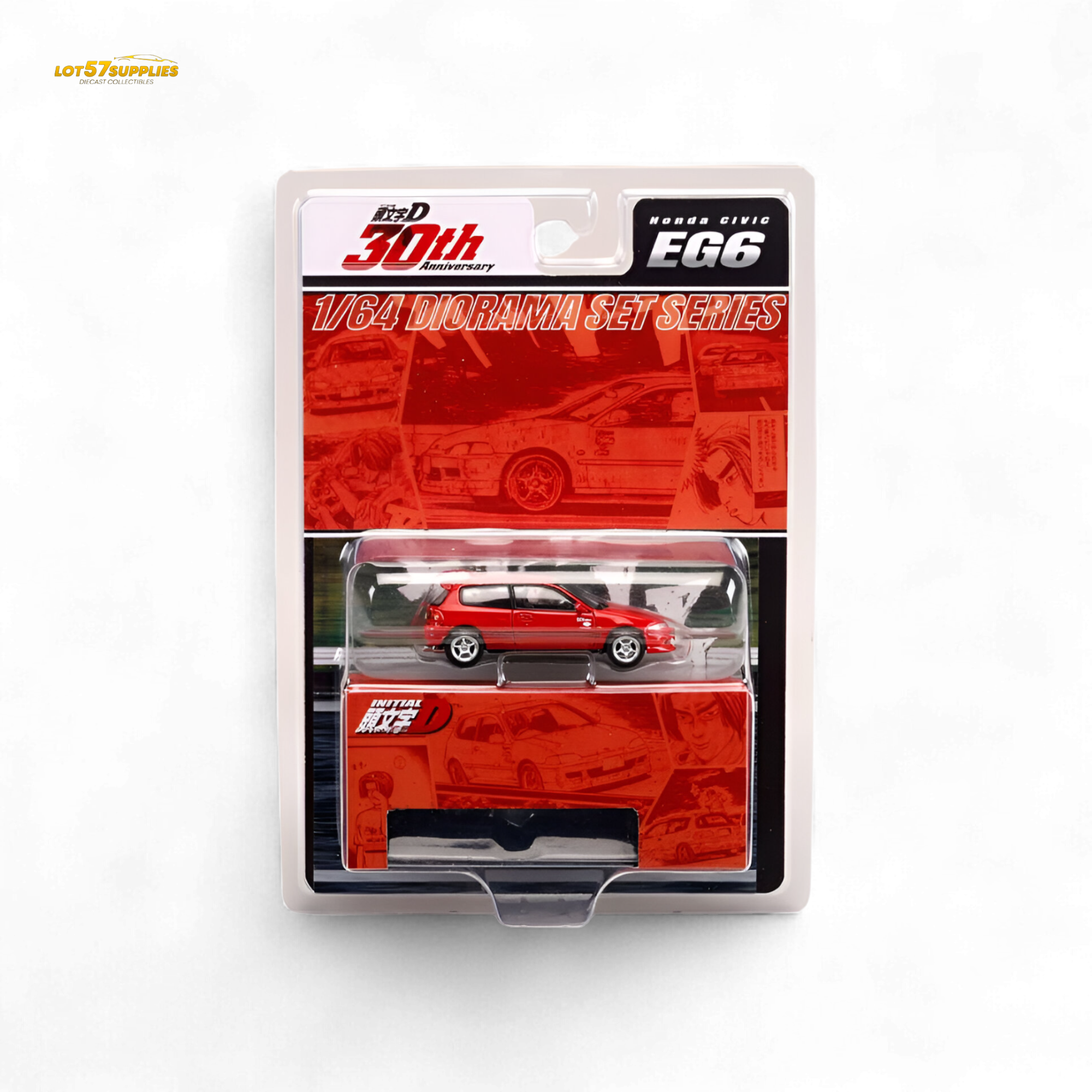 (Pre-Order) Hobby Japan Honda Civic EG6 Red 1:64