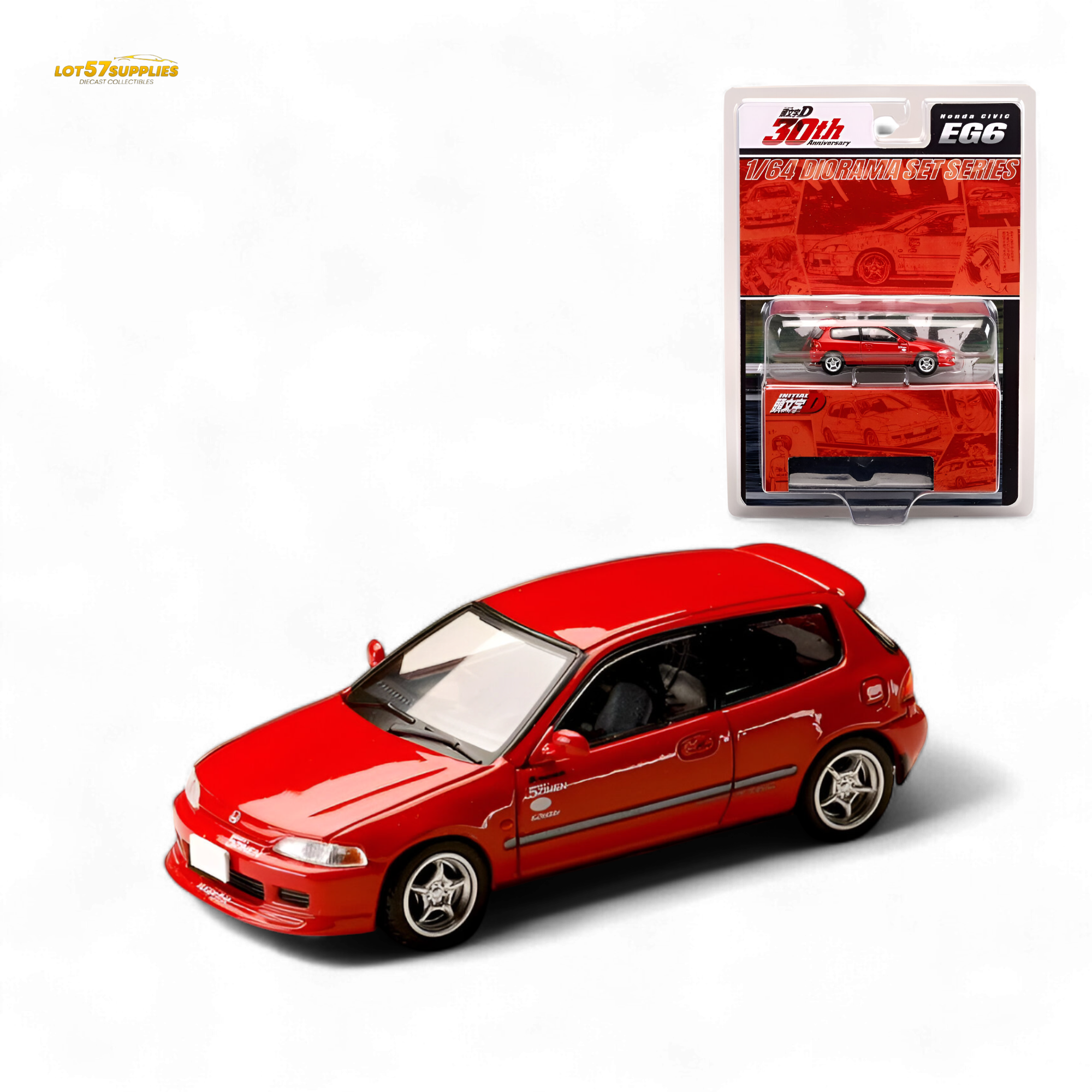 (Pre-Order) Hobby Japan Honda Civic EG6 Red 1:64