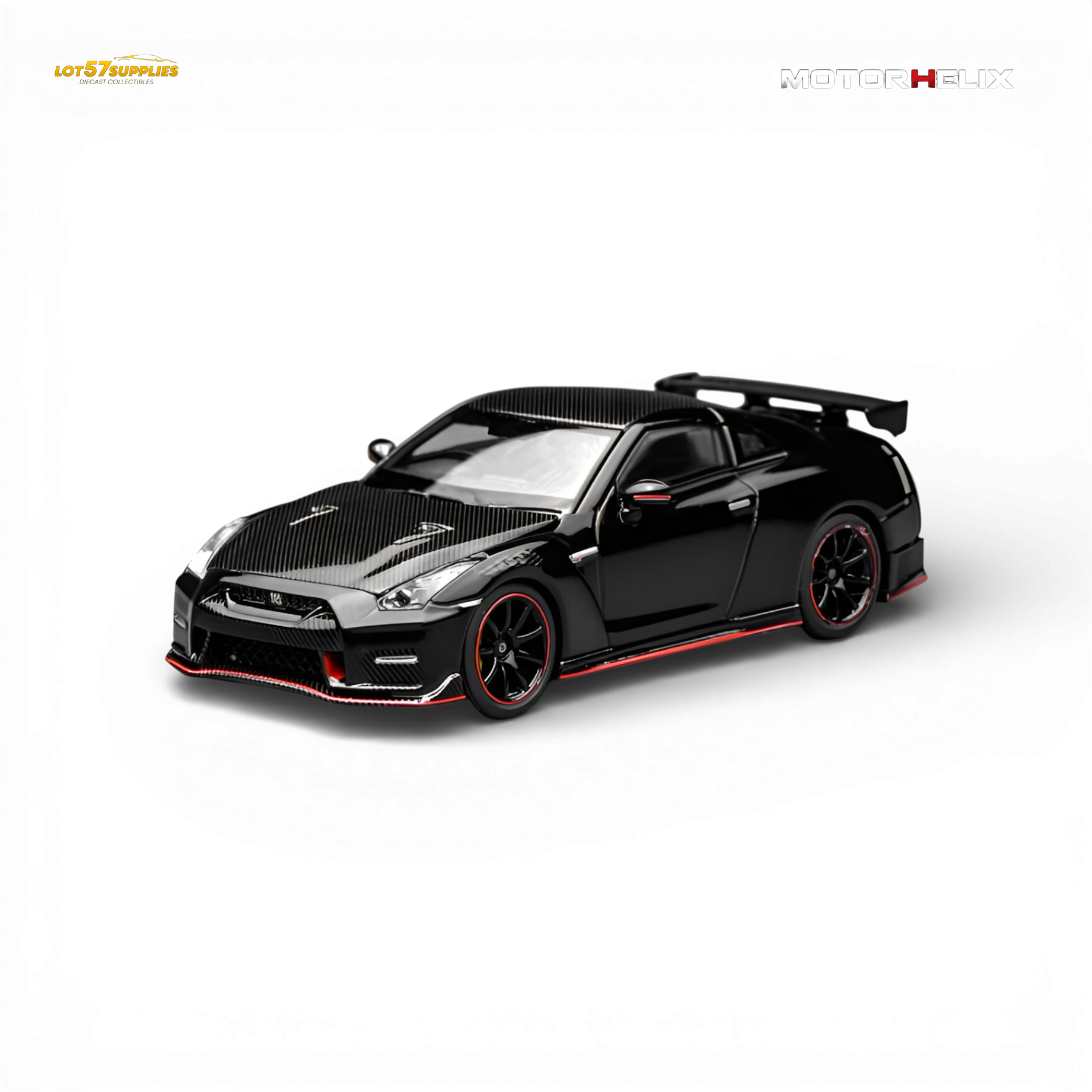 (Pre-Order) Motorhelix Nissan GT-R NISMO R35 2022 - Meteor Black 1:64